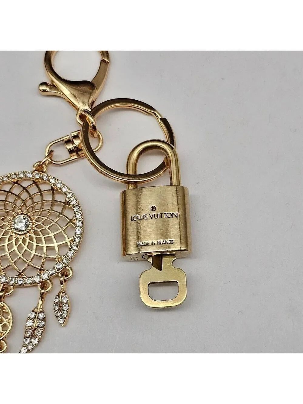 Authentic LV Gold Padlock 🔒Unbranded Keychain Charm for Louis Vuitton Bags